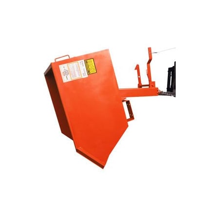 Modern Equipment Meco Heavy Duty Self-Dumping Forklift Hopper, 1-1/2 Cu. Yd., 6000 Lbs. Cap., Gray SDHX150-90-G